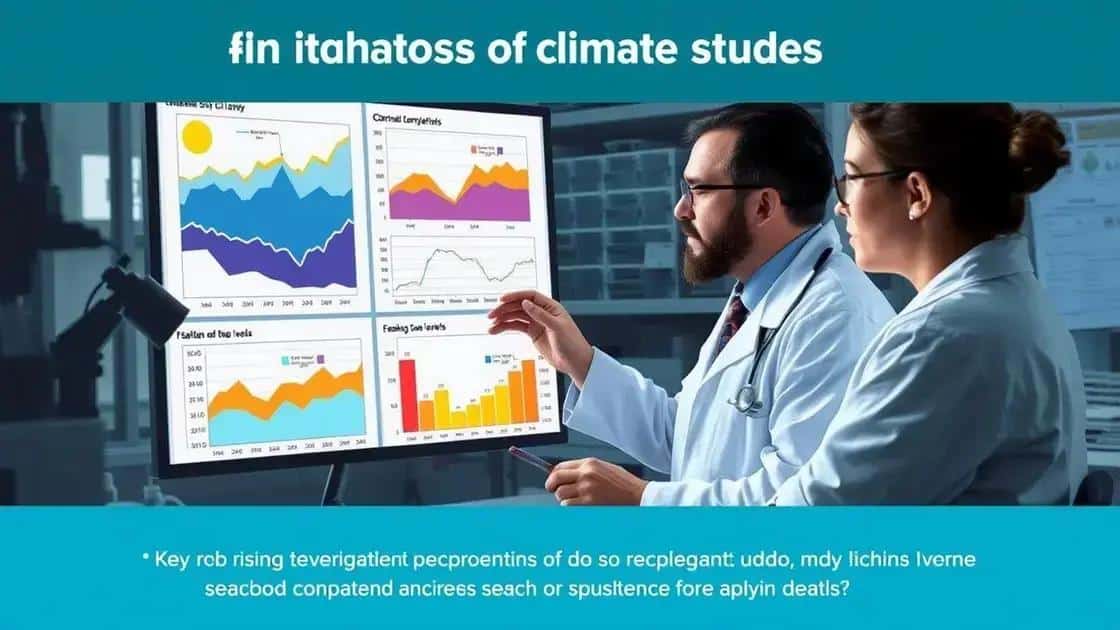 Key findings in recent climate studies