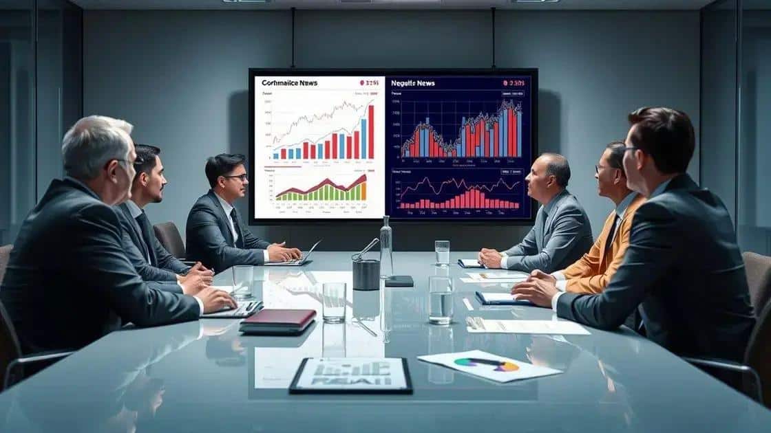Impact of corporate news on businesses