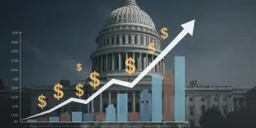 Graphic depicting the economic impact of rising federal interest rates on American homes and finances.