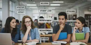 Students reviewing federal student loan repayment options for 2025
