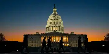 US Capitol Building at dusk, symbolizing federal budget negotiations