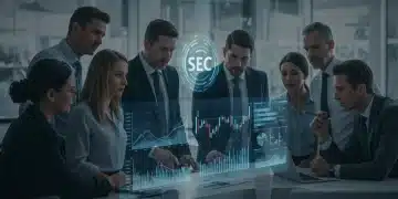 Retail investors analyzing financial data with the latest SEC guidelines in 2025