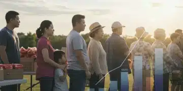 People receiving food assistance, symbolizing increased SNAP benefits