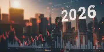 Digital charts illustrating U.S. bond yields and market trends for 2026, indicating growth and risk analysis.