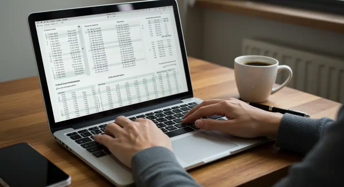 Detailed financial spreadsheet for tax optimization