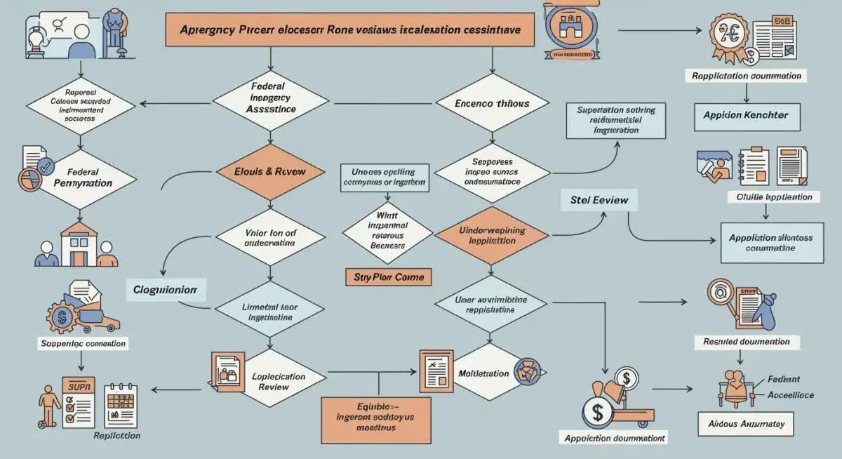 Emergency rental assistance application process flowchart