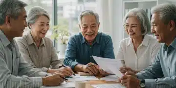 Seniors reviewing financial documents for 2026 Social Security changes