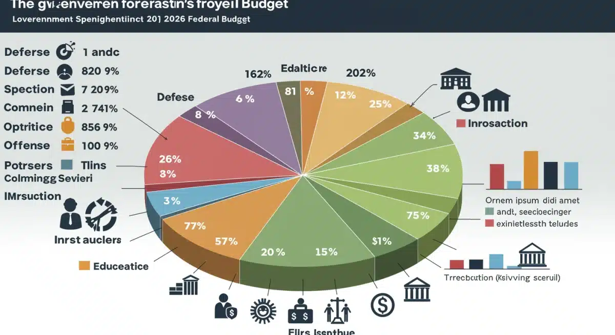 Infographic detailing 2026 federal budget allocation across sectors