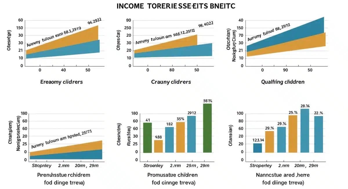 Infographic showing EITC income thresholds and benefits.