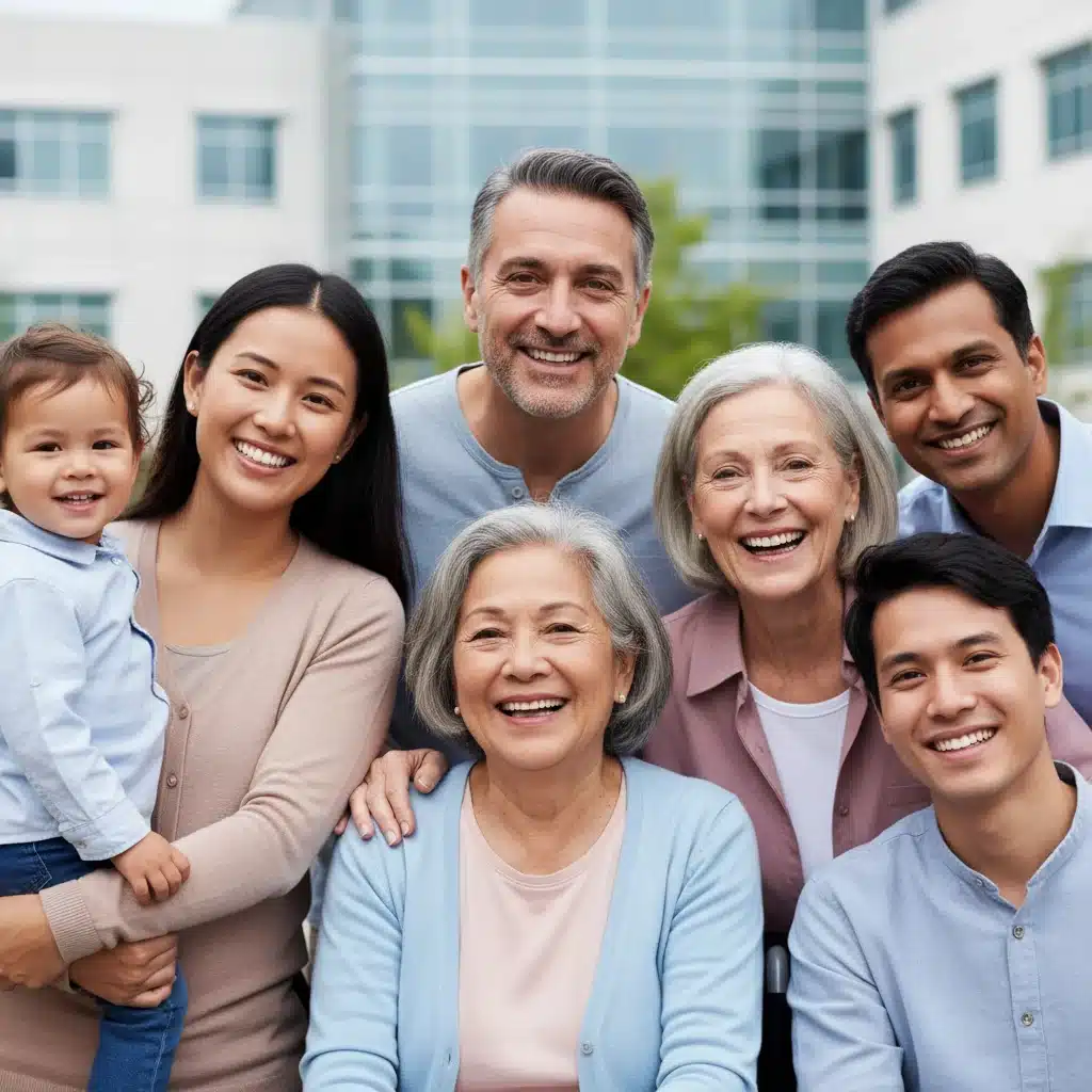 Diverse group of people benefiting from healthcare coverage