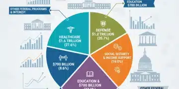 Infographic showing the 2026 Federal Budget allocation across various sectors.