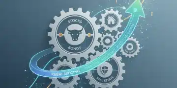 Dynamic gears representing diverse investment assets being rebalanced for optimal portfolio performance in 2026.