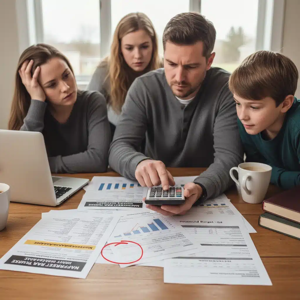 Family reviewing mortgage documents, symbolizing consumer financial planning amidst changing interest rates.