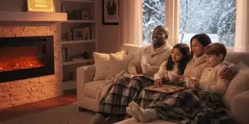 Family warm at home with energy assistance