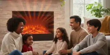 Family comfortable at home due to LIHEAP 2026 utility assistance