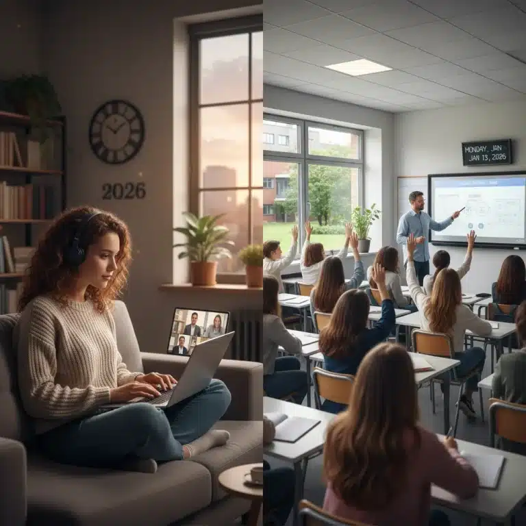 Comparing online vs in-person learning for U.S. students in 2026